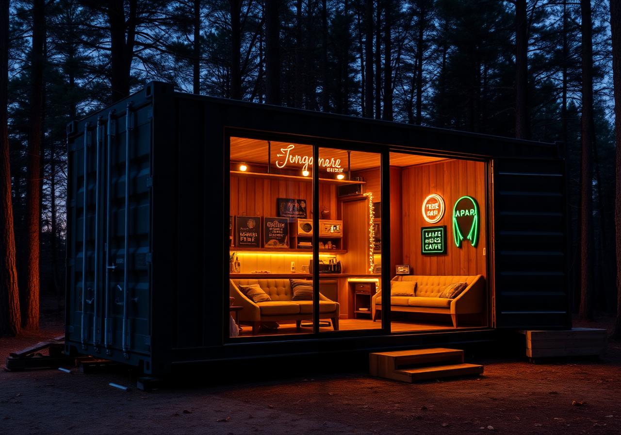 Container man cave